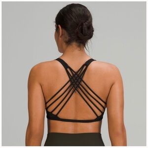 Lululemon Strappy Black Sports Bra